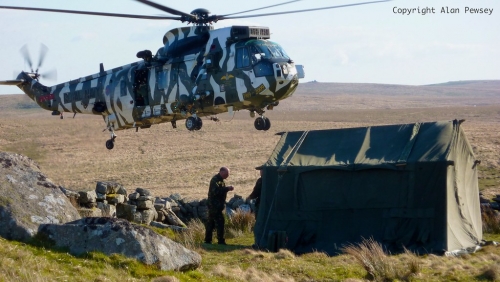 Merlin helicopter at Ten Tors