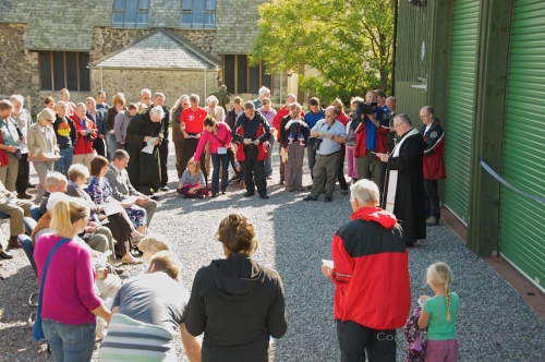 The Buckfast Abbot blessing the new Rescue Centre