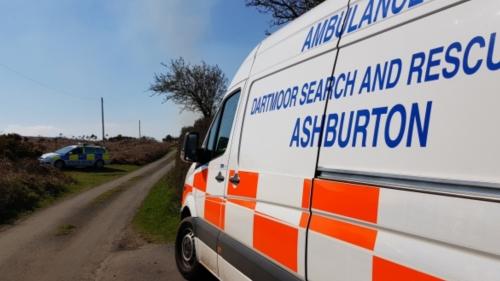 Dartmoor Search and Rescue Ashburton incident control near Moretonhampstead, Dartmoor National Park